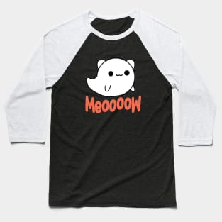 Cute Cat Ghost Halloween Gift Baseball T-Shirt